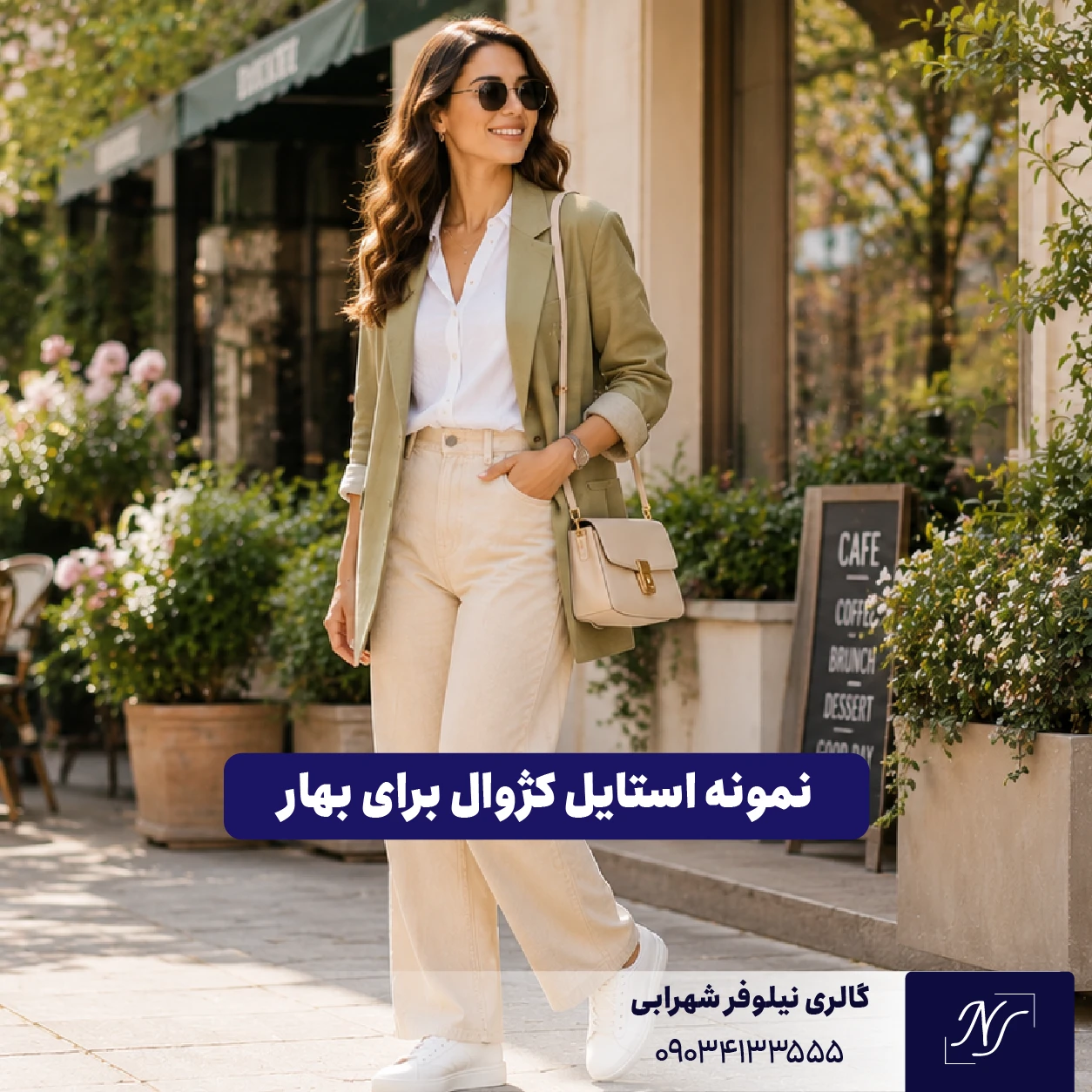 نمونه استایل کژوال برای بهار نمونه استایل کژوال برای بهار