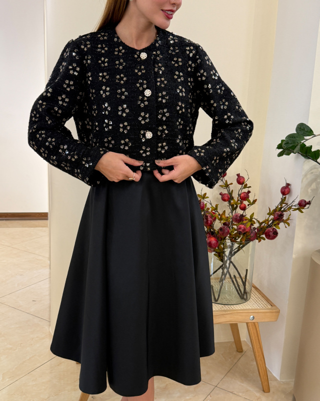 کت شانتون طرح گل