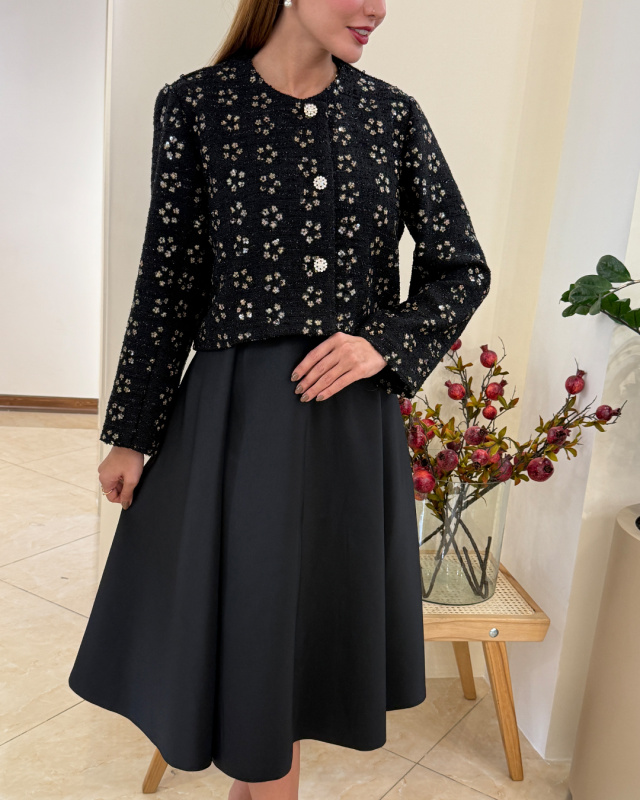 کت شانتون طرح گل