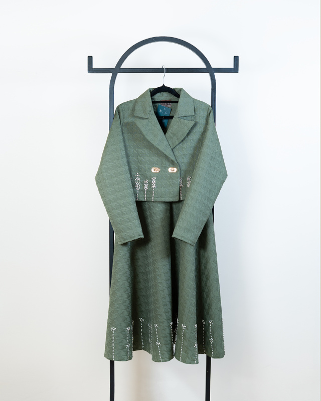 کت دامن گندم سبز