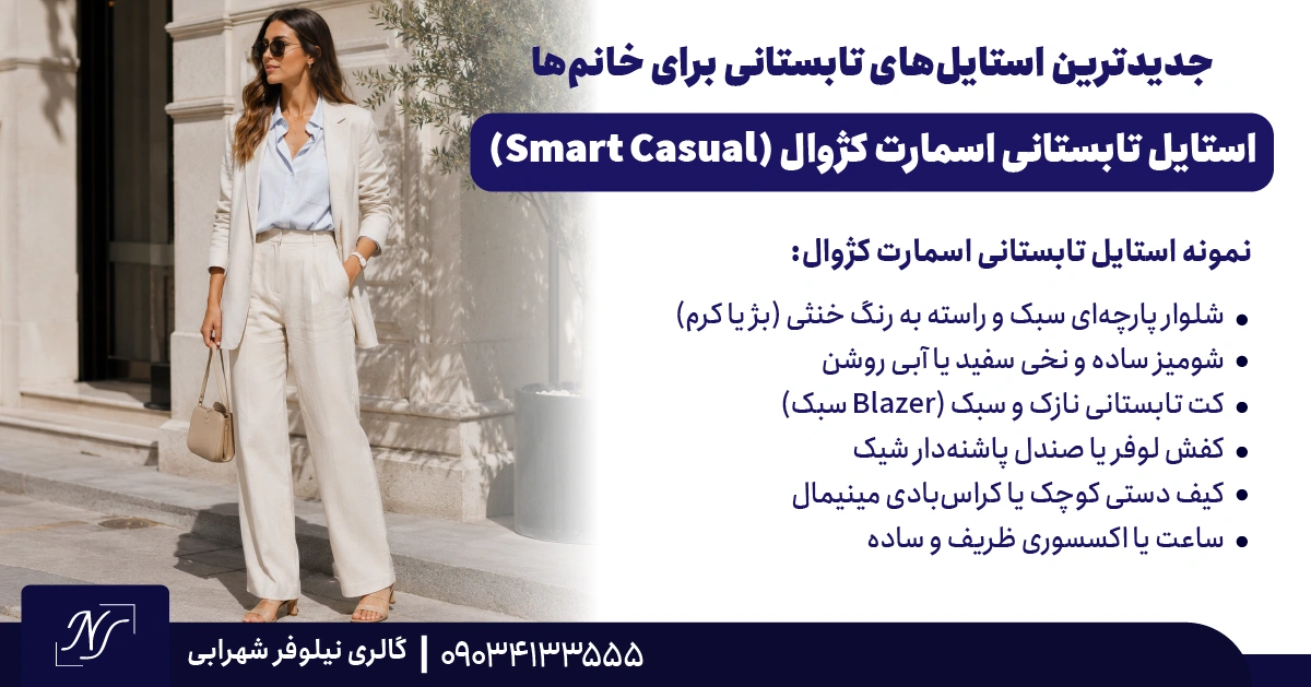 5️⃣ استایل تابستانی اسمارت کژوال (Smart Casual)